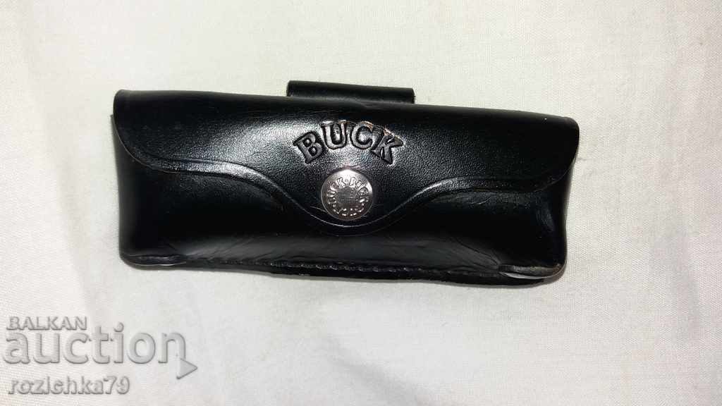 Leather Kania Pocket Knife Sheath--Buck Leather Kania Pocket Knife Sheath--Buck