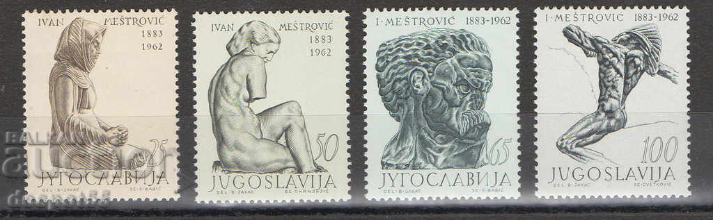 1963. Iugoslavia. Sculpturi de Ivan Mestrovic, 1883-1962.