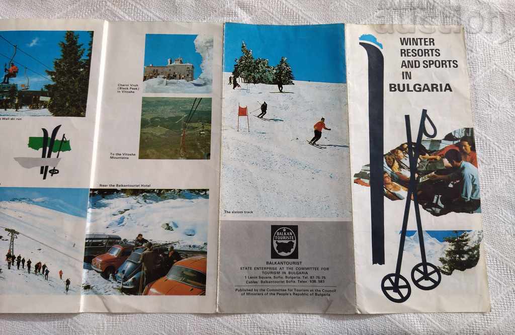 WINTER RESORTS IN BULGARIA BALKANTURIST ADVERTISING BROCHURE - 5 WINTER RESORTS IN BULGARIA BALKANTURIST ADVERTISING BROCHURE - 5