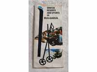 WINTER RESORTS IN BULGARIA BALKANTURIST ADVERTISING BROCHURE
