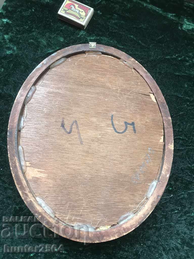 Δημοπρασία Πάνελ-παλιά τρισδιάστατη διακόσμηση σε ξύλινη κορνίζα 12/27 cm