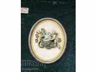 Πάνελ-παλιά τρισδιάστατη διακόσμηση σε ξύλινη κορνίζα 12/27 cm