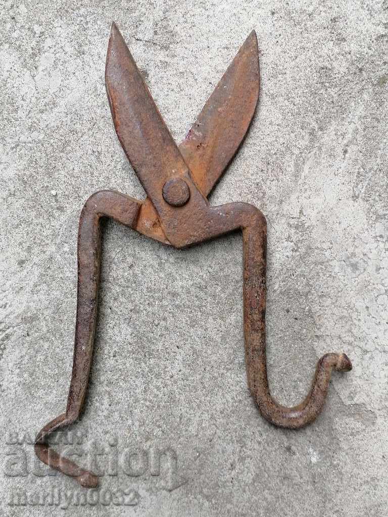 Παλιά ψαλίδι από σφυρήλατο σίδερο, μαχαίρι, ψαλίδι από σφυρήλατο σίδερο - 5 Παλιά ψαλίδι από σφυρήλατο σίδερο, μαχαίρι, ψαλίδι από σφυρήλατο σίδερο - 5