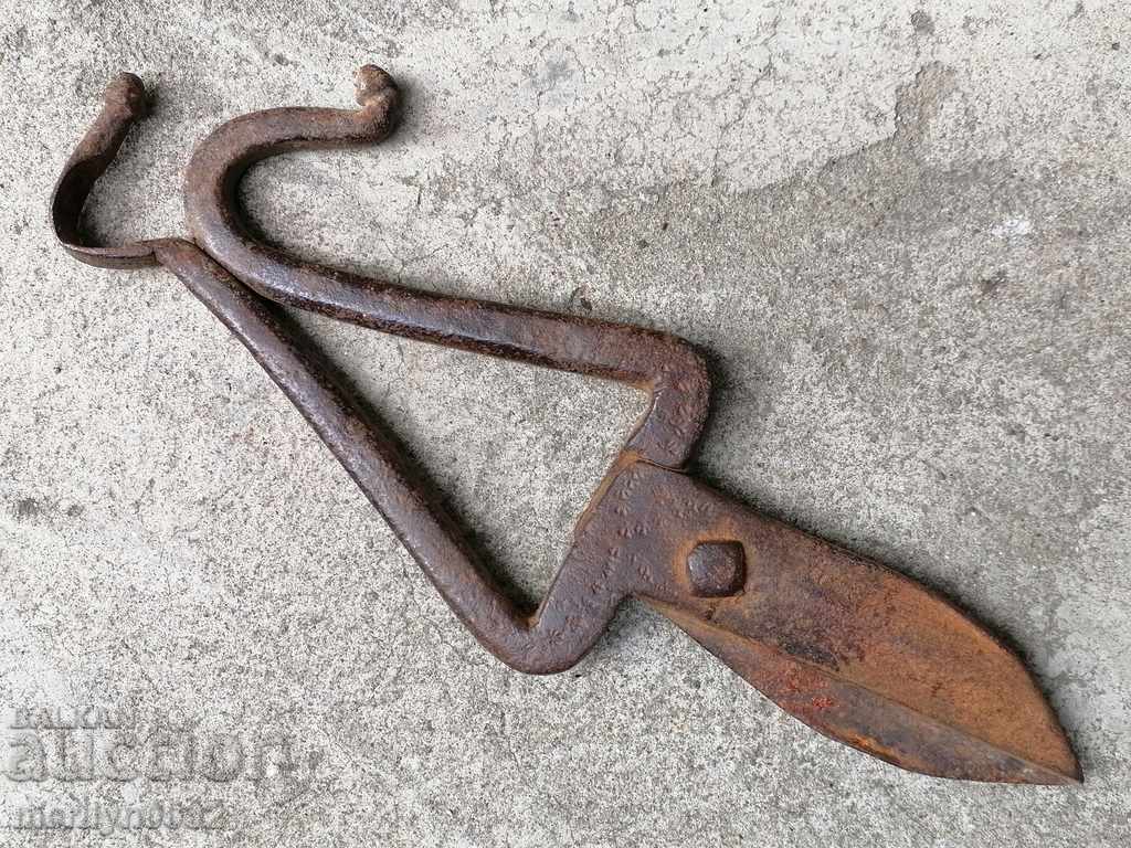 Παλιά ψαλίδι από σφυρήλατο σίδερο, μαχαίρι, ψαλίδι από σφυρήλατο σίδερο - 6 Παλιά ψαλίδι από σφυρήλατο σίδερο, μαχαίρι, ψαλίδι από σφυρήλατο σίδερο - 6