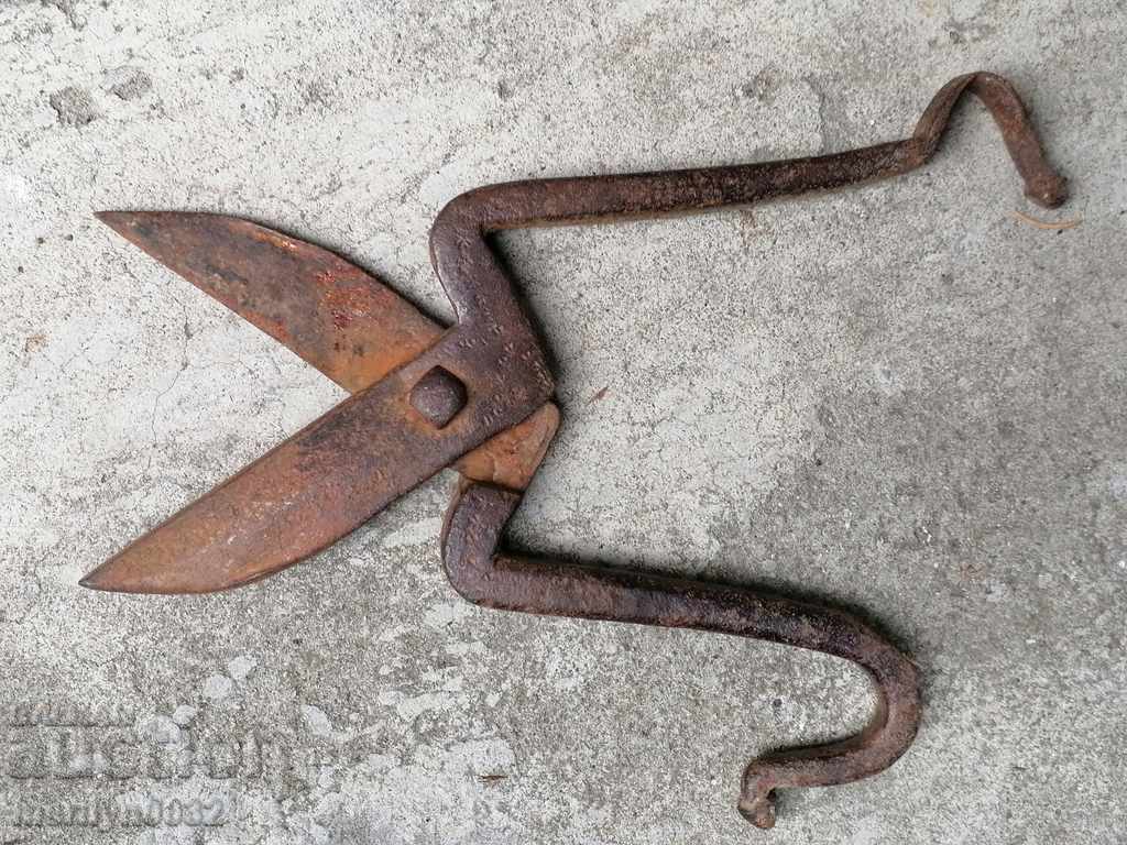Παλιά ψαλίδι από σφυρήλατο σίδερο, μαχαίρι, ψαλίδι από σφυρήλατο σίδερο - 7 Παλιά ψαλίδι από σφυρήλατο σίδερο, μαχαίρι, ψαλίδι από σφυρήλατο σίδερο - 7