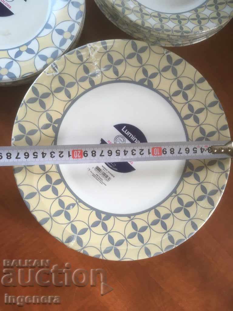 DISHING SERVICE PLATE 18 PCS NEW - 6 DISHING SERVICE PLATE 18 PCS NEW - 6