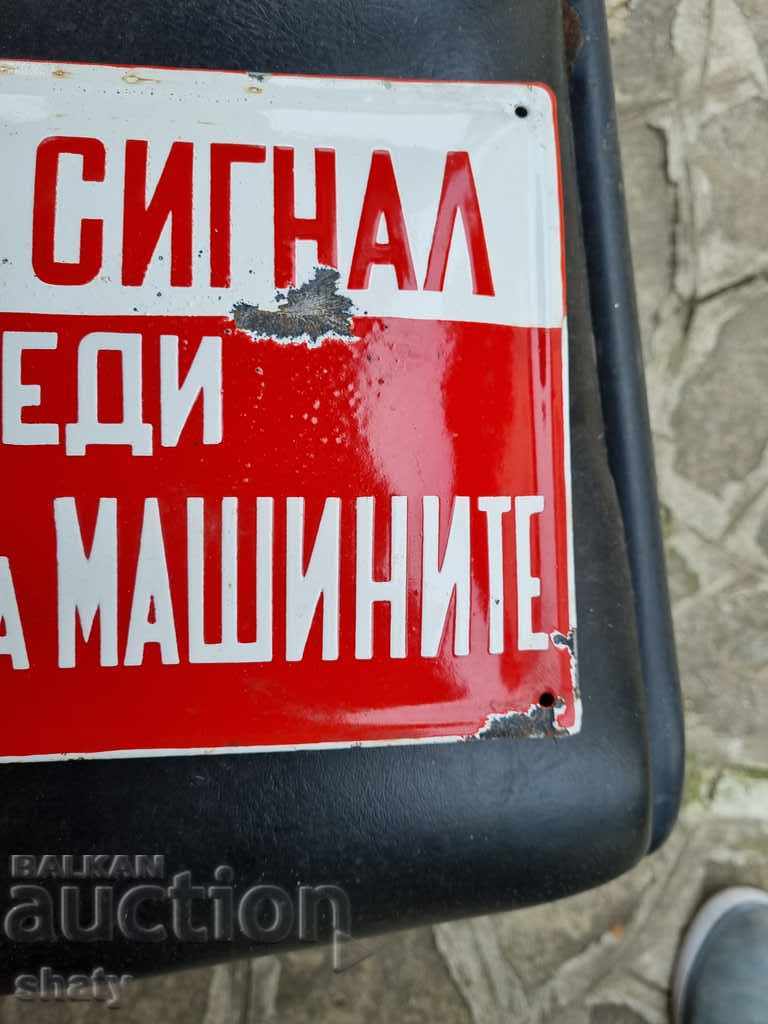 Auction Enamelled signboard Auction Enamelled signboard