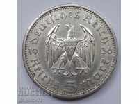 5 марки сребро Германия 1936 A III Райх  сребърна монета №59