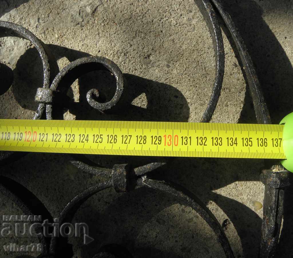 Auction  wrought iron