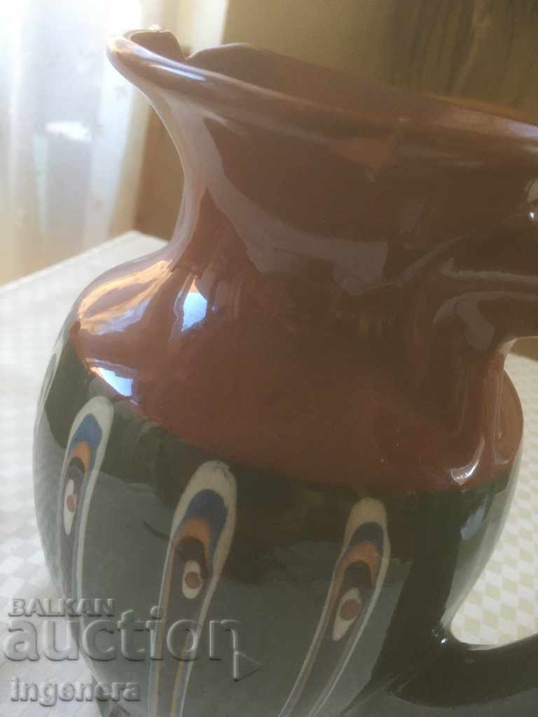 TROYAN CERAMICS FROM THE 70'S GREAT JUG with price 11.00 BGN | € 5.62 TROYAN CERAMICS FROM THE 70'S GREAT JUG with price 11.00 BGN | € 5.62
