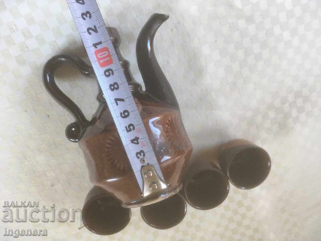 TROYAN CERAMICS FROM THE 70'S KRONDIR GLASS GLASS - 5 TROYAN CERAMICS FROM THE 70'S KRONDIR GLASS GLASS - 5