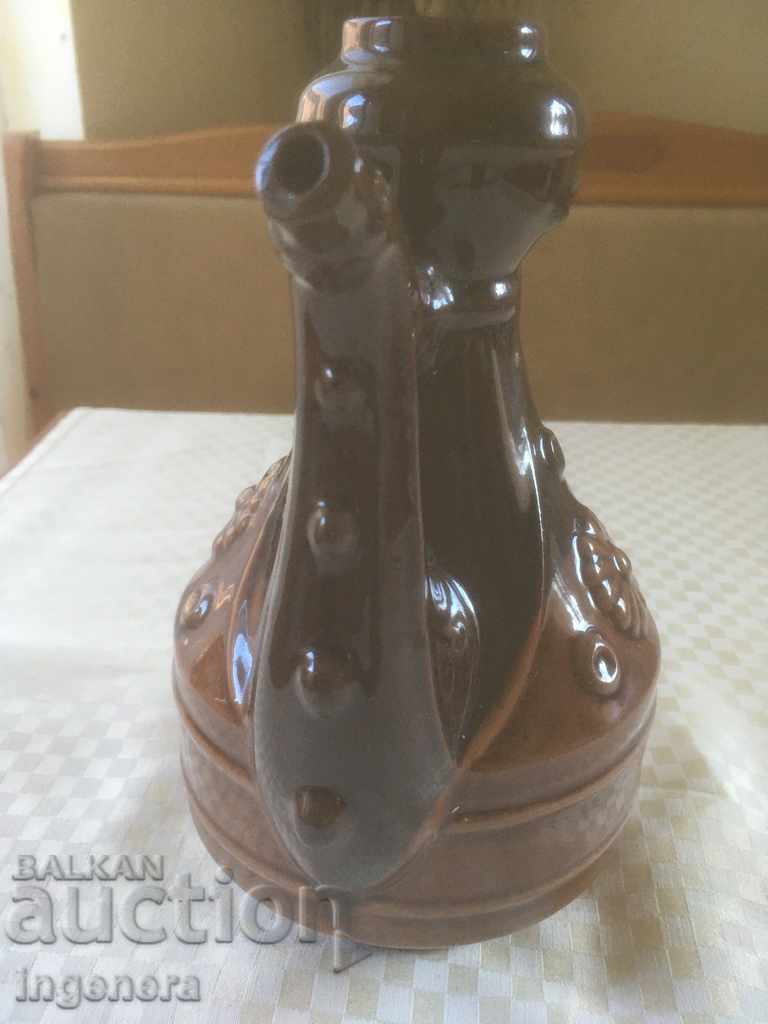 ТРОЯНСКА КЕРАМИКА ОТ 70-ТЕ КРОНДИР БЪРДЕ ЧАЙНИК ГЛЕЧ с цена € 11.00 | 21.51 лв.
