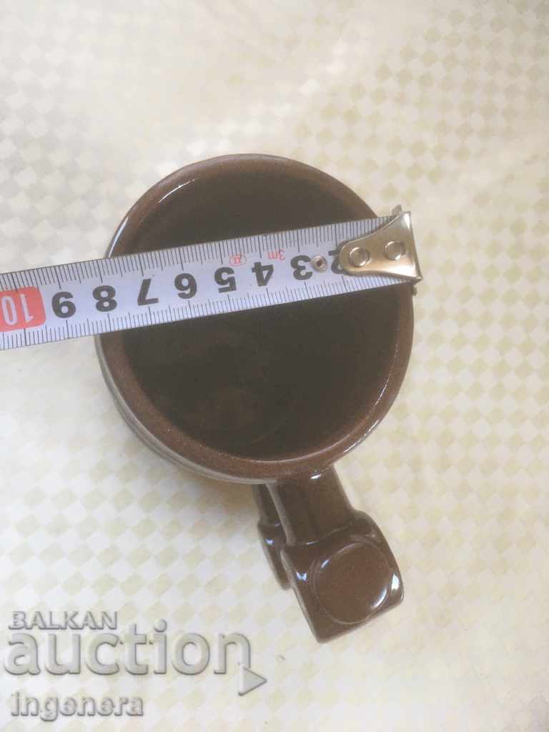 TROYAN CERAMICS FROM THE 70'S GLASSES A LARGE GLASS - 5 TROYAN CERAMICS FROM THE 70'S GLASSES A LARGE GLASS - 5