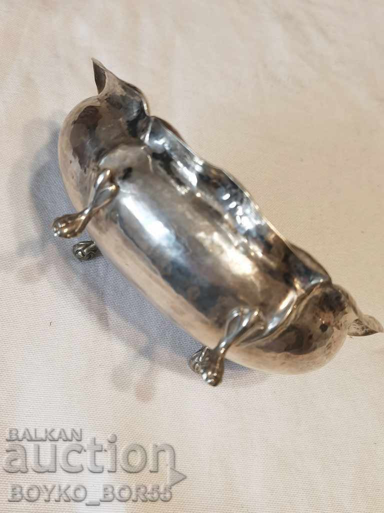 Auction Antique Silver Italian Aristocratic Caviar Dish Auction Antique Silver Italian Aristocratic Caviar Dish