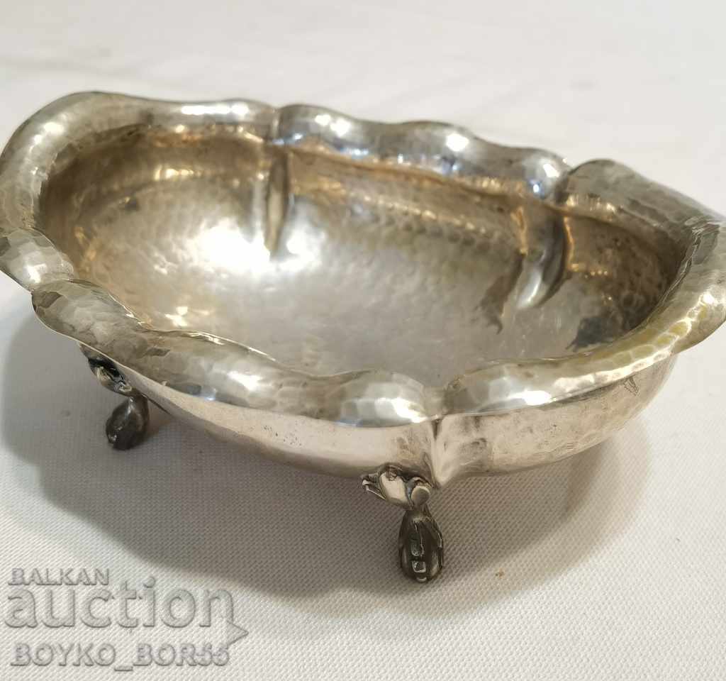Antique Silver Italian Aristocratic Caviar Dish Antique Silver Italian Aristocratic Caviar Dish