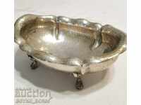 Antique Silver Italian Aristocratic Caviar Dish