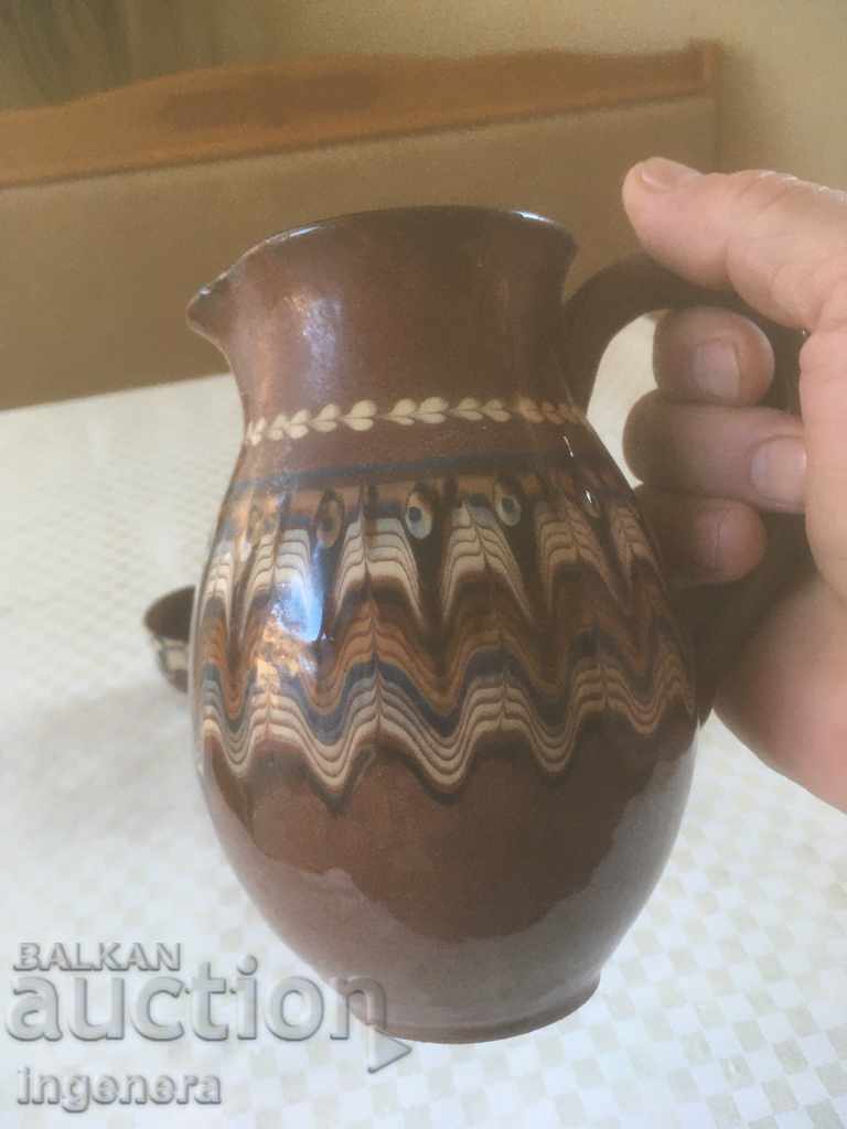 TROYAN CERAMICS FROM THE 70'S JUGS GLASS SERVICE GLASS with price 22.00 BGN | € 11.25 TROYAN CERAMICS FROM THE 70'S JUGS GLASS SERVICE GLASS with price 22.00 BGN | € 11.25