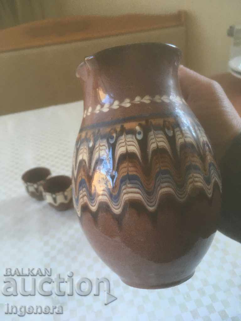 Delivery of TROYAN CERAMICS FROM THE 70'S JUGS GLASS SERVICE GLASS Delivery of TROYAN CERAMICS FROM THE 70'S JUGS GLASS SERVICE GLASS