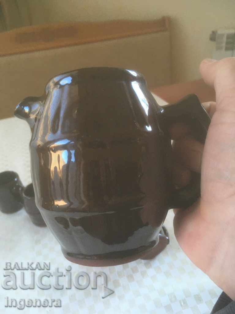 Delivery of TROYAN CERAMICS FROM THE 70'S JUGS SERVICE CUP KRONDIR GLECH Delivery of TROYAN CERAMICS FROM THE 70'S JUGS SERVICE CUP KRONDIR GLECH