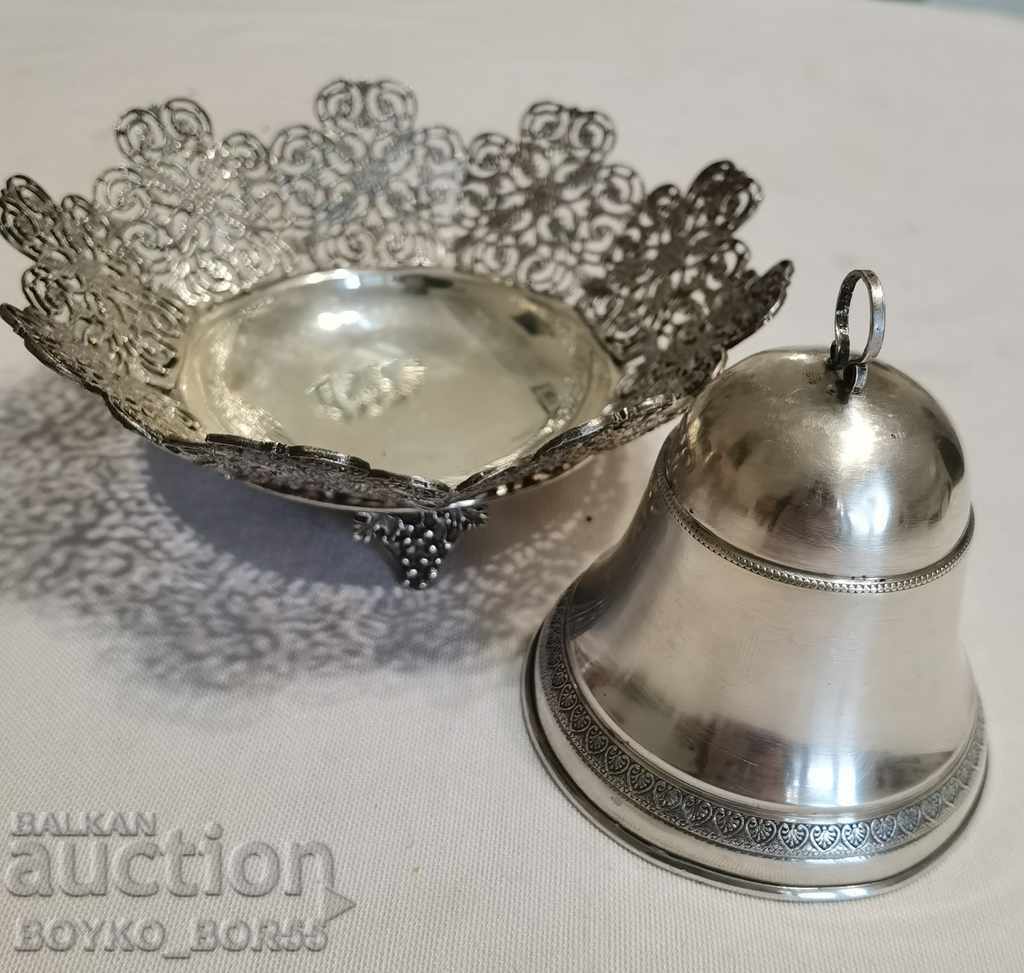 Antique Silver Italian Aristocratic Caviar Dish 2 with price 1085.00 BGN | € 554.75 Antique Silver Italian Aristocratic Caviar Dish 2 with price 1085.00 BGN | € 554.75