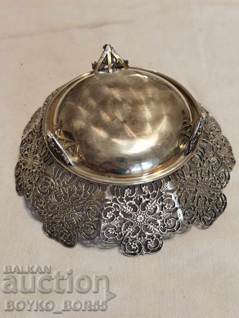 Auction Antique Silver Italian Aristocratic Caviar Dish 2 Auction Antique Silver Italian Aristocratic Caviar Dish 2