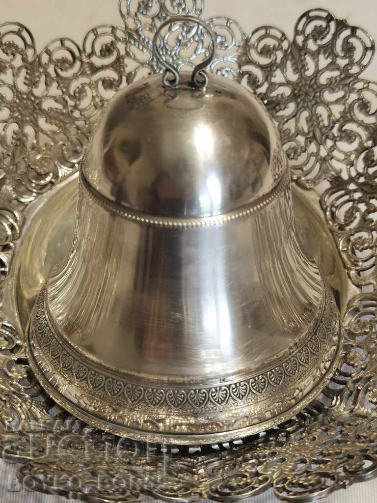 Antique Silver Italian Aristocratic Caviar Dish 2 - 5 Antique Silver Italian Aristocratic Caviar Dish 2 - 5