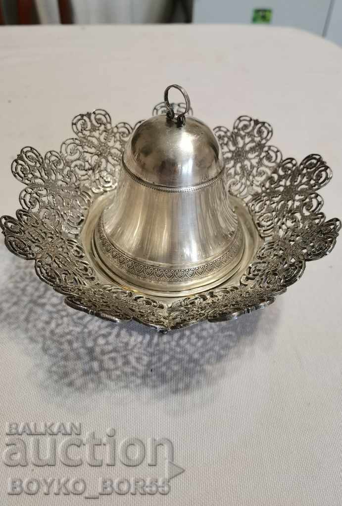 Antique Silver Italian Aristocratic Caviar Dish 2 Antique Silver Italian Aristocratic Caviar Dish 2