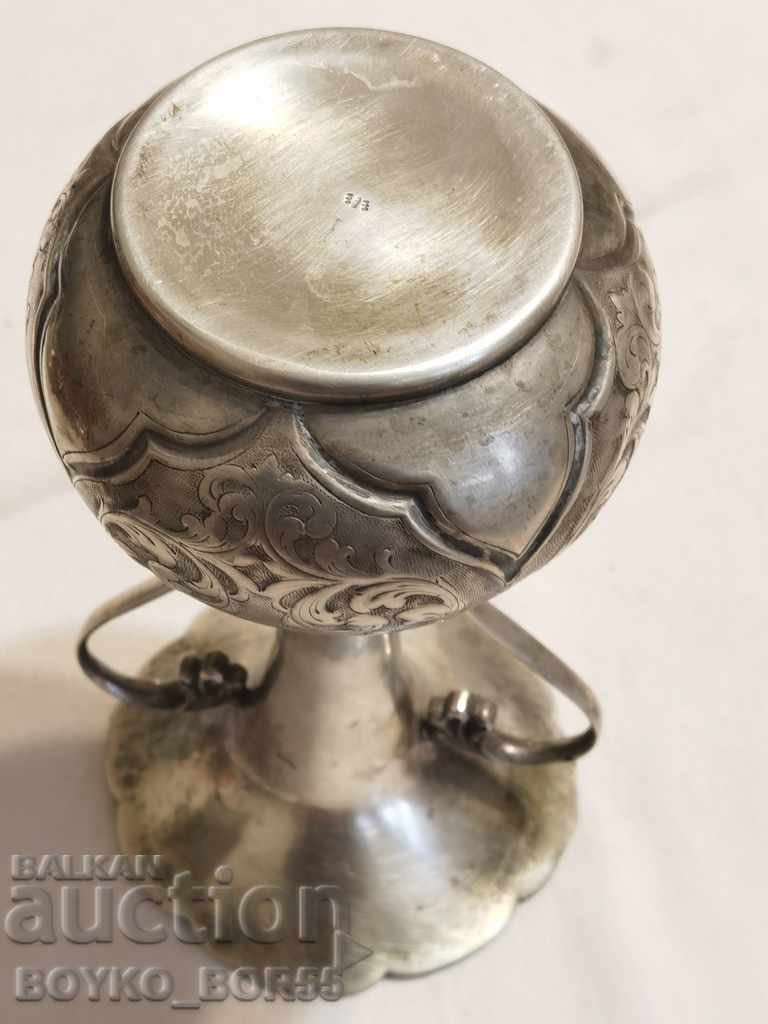 Antique Silver Italian Aristocratic Wine Vessel - 6 Antique Silver Italian Aristocratic Wine Vessel - 6