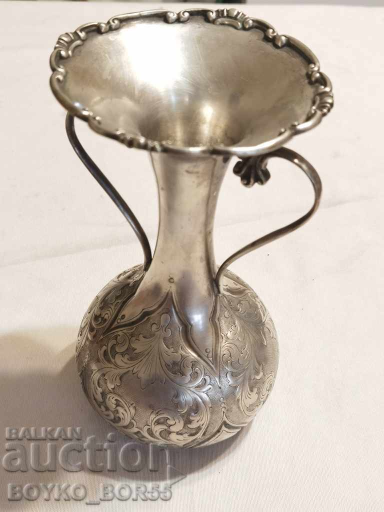 Antique Silver Italian Aristocratic Wine Vessel