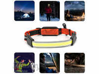 Panoramic strip LED headlamp TM-G13 with USB charging, 3 modes