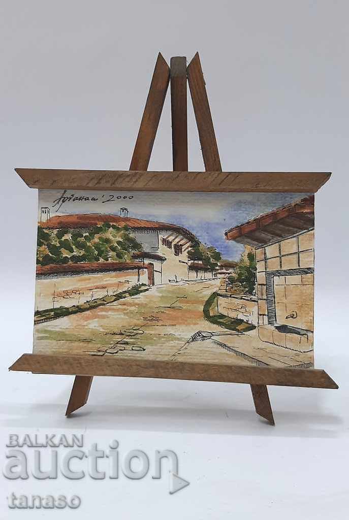 Small painting, mixed media, Arbanasi 2000 Small painting, mixed media, Arbanasi 2000