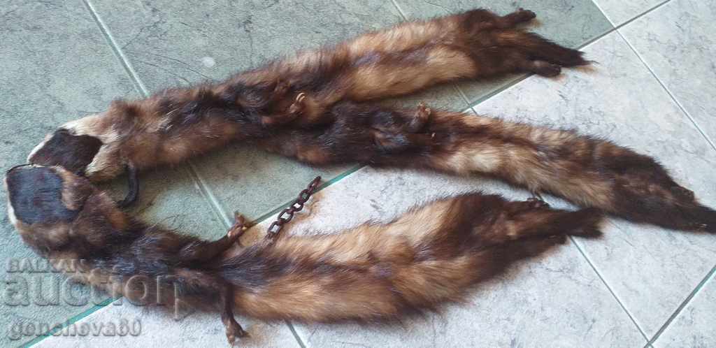 Beautiful leather collar, 3 mink scarf - 7 Beautiful leather collar, 3 mink scarf - 7