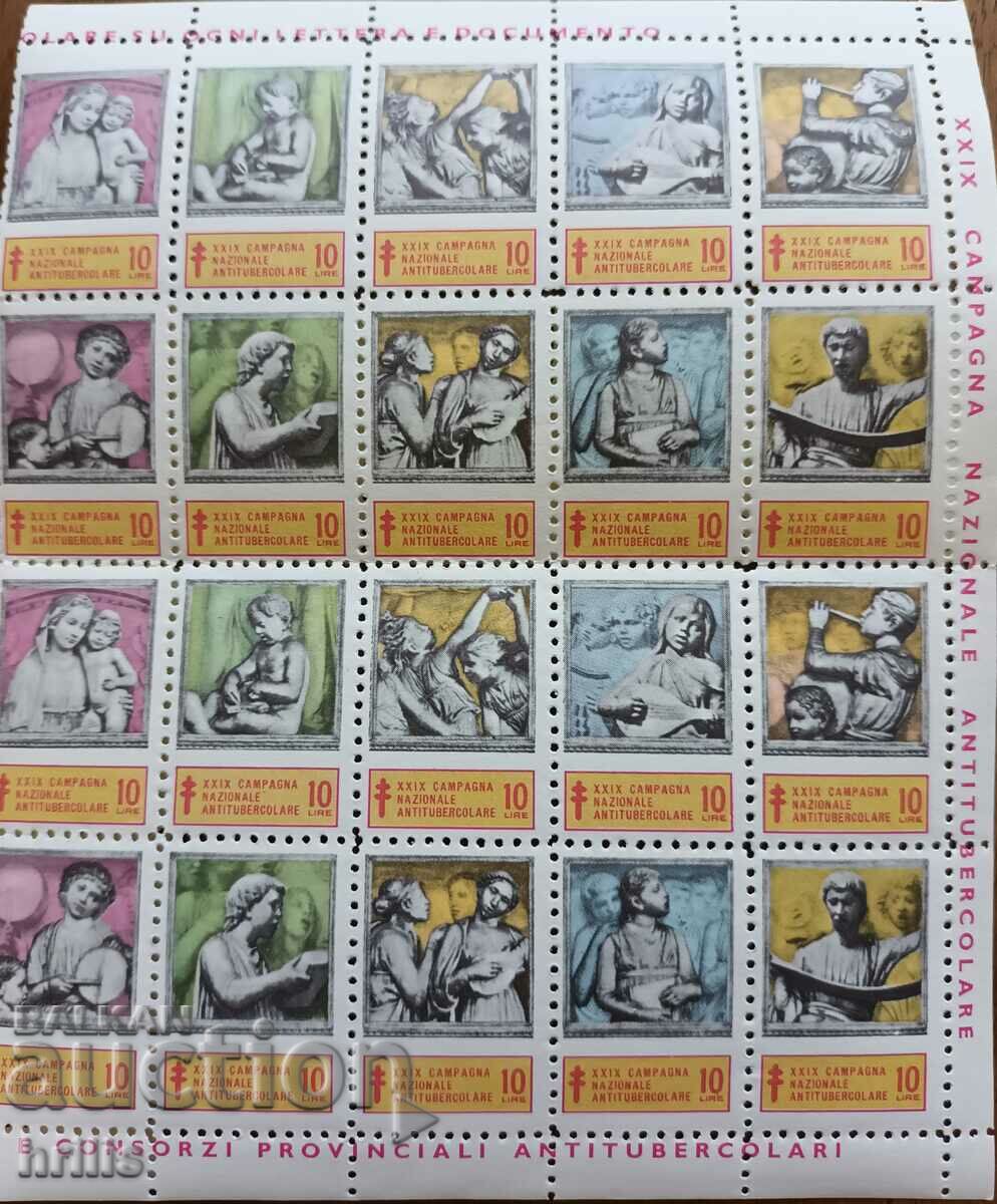 ITALY 1969 - SHEET BRAND CLEAN