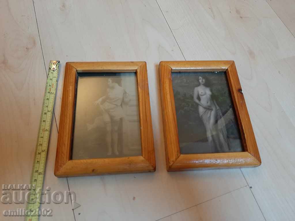 Framed pictures - old erotic reproduction