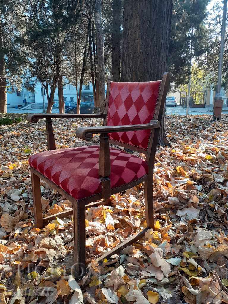 Wonderful antique armchair chair very old but preserved with price 250.00 BGN | € 127.82