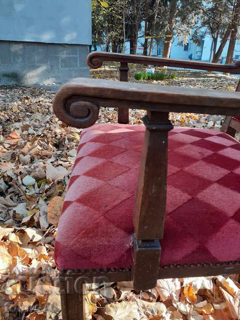Wonderful antique armchair chair very old but preserved - 5