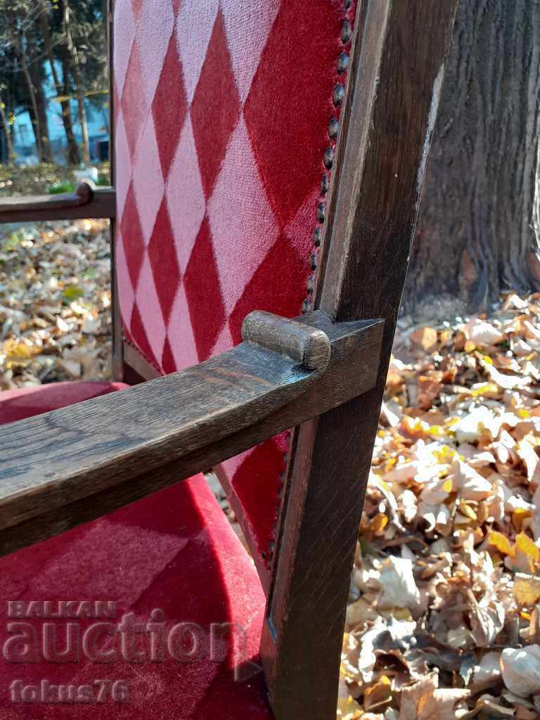 Wonderful antique armchair chair very old but preserved - 6