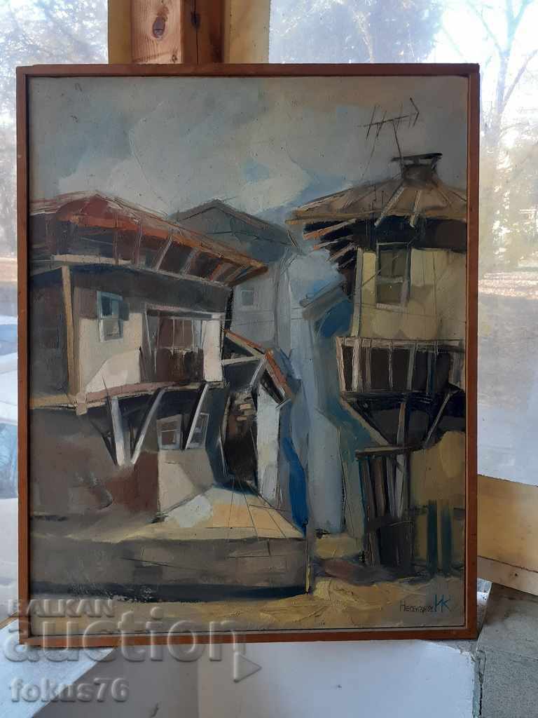 Master Bulgarian painting oil on canvas signed and dated with price 300.00 BGN | € 153.39 Master Bulgarian painting oil on canvas signed and dated with price 300.00 BGN | € 153.39