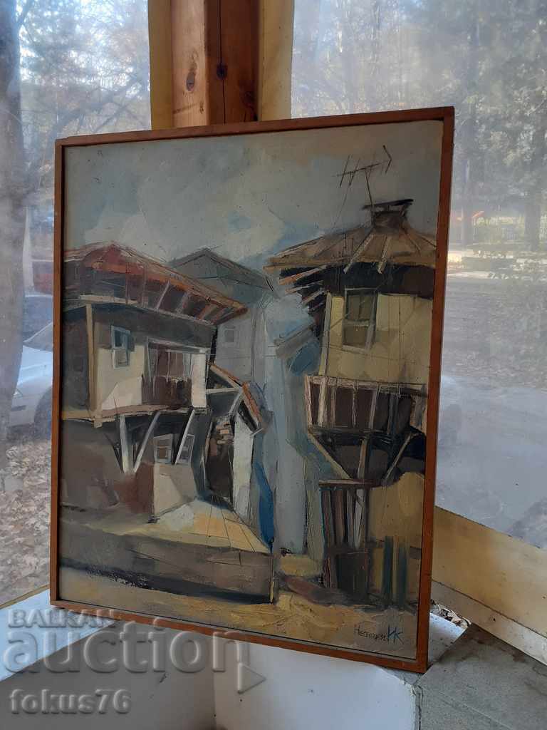 Delivery of Master Bulgarian painting oil on canvas signed and dated Delivery of Master Bulgarian painting oil on canvas signed and dated