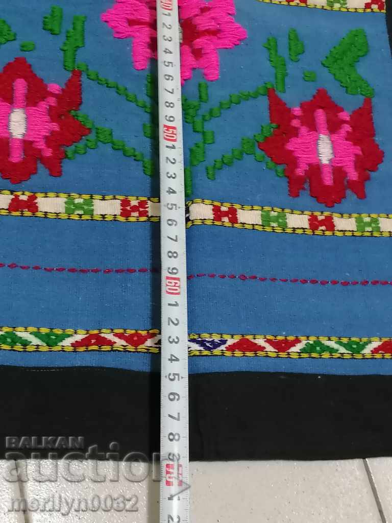 Old woven embroidered embroidered apron tinsel costume, dress - 5