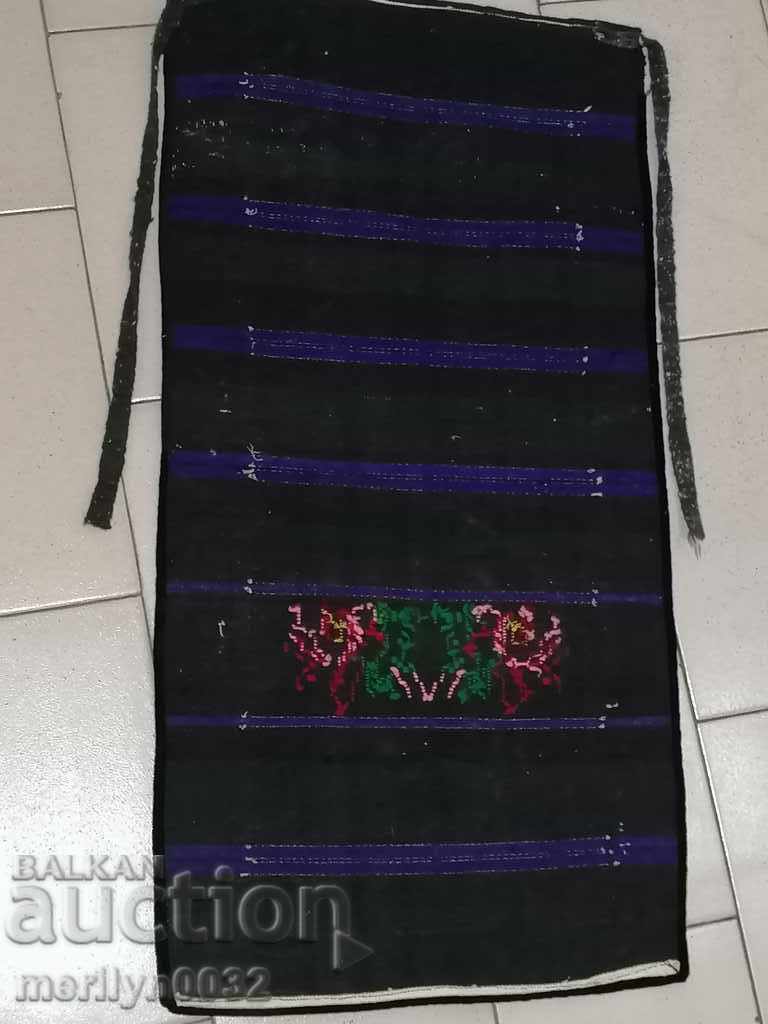 Old woven embroidered embroidered apron tinsel costume, dress - 5