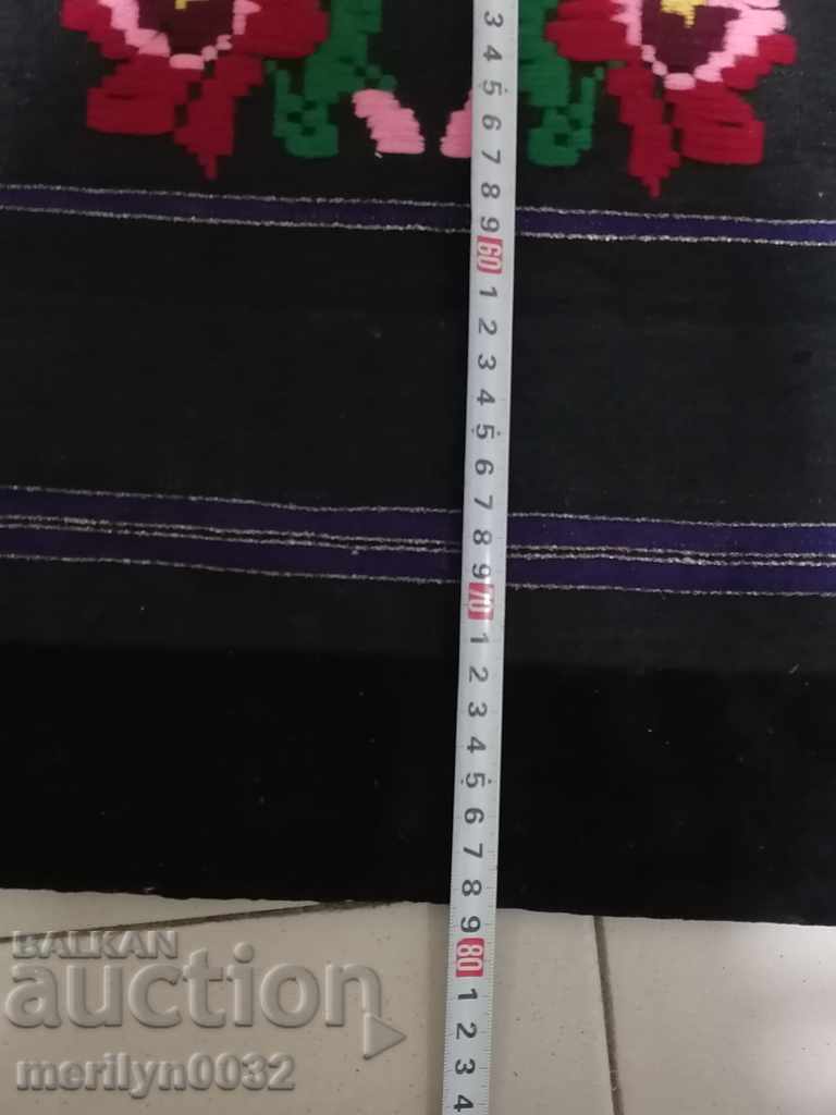 Old woven embroidered embroidered apron tinsel costume, dress - 6