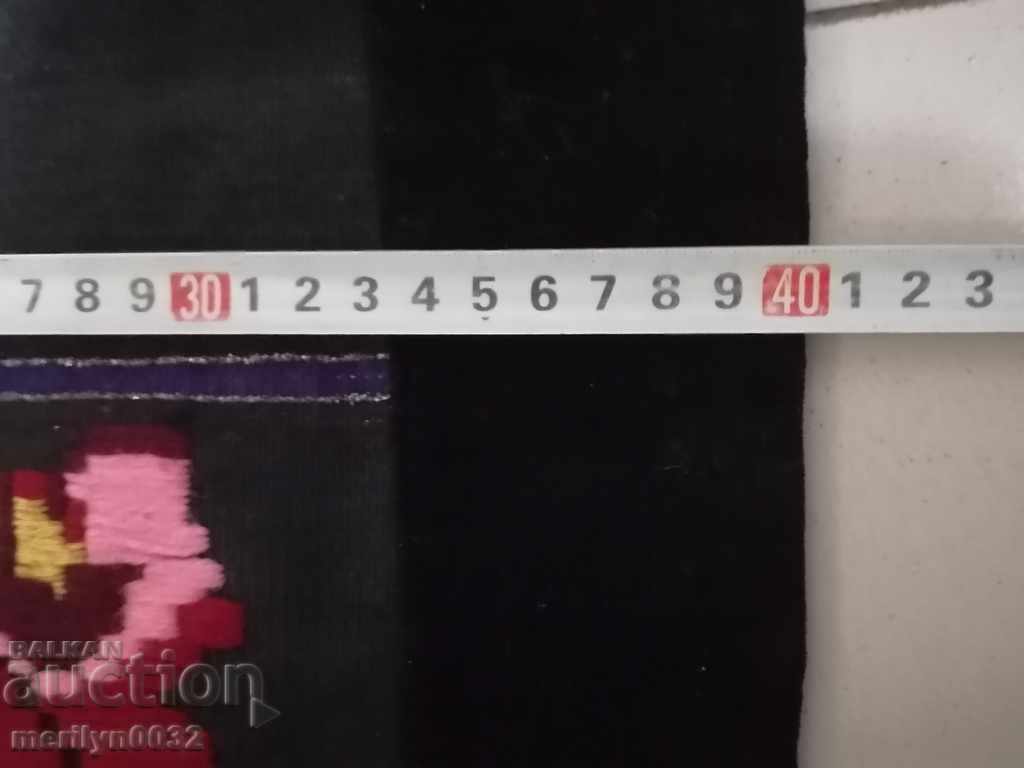 Old woven embroidered embroidered apron tinsel costume, dress - 7