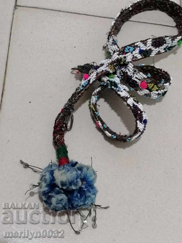 Χειροποίητη ζώνη με χάντρες, μπλε ζώνη, ζώνη κοστουμιών, REDKAZH - 5 Χειροποίητη ζώνη με χάντρες, μπλε ζώνη, ζώνη κοστουμιών, REDKAZH - 5