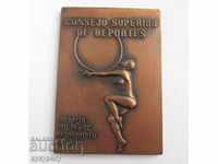 Стар плакет медал участник знак Европейско Гимнастика 1978