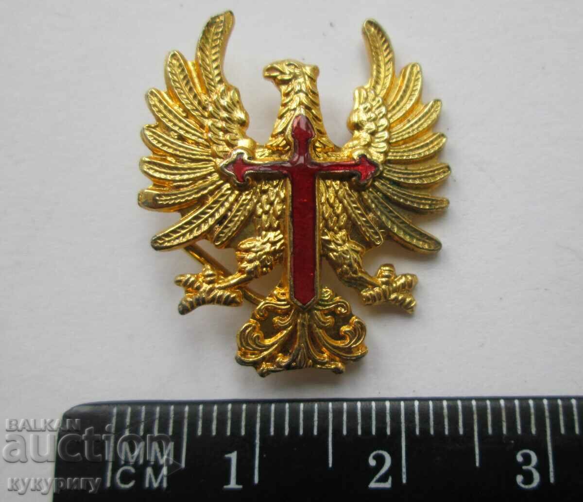 Auction Old ecclesiastical lapel badge gilt eagle cross enamel Auction Old ecclesiastical lapel badge gilt eagle cross enamel