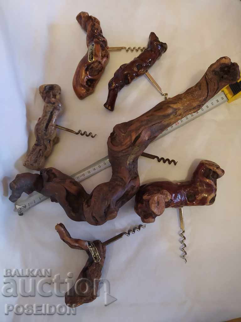 LOT OF ROOT CORKSCREWS, CORKBUSHONS