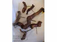 LOT OF ROOT CORKSCREWS, CORKBUSHONS