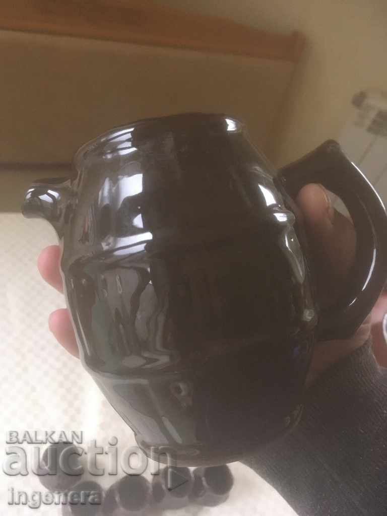 Аукцион ТРОЯНСКА КЕРАМИКА ОТ 70-ТЕ КАНА ЧАША СЕРВИЗ ЗА РАКИЯ Аукцион ТРОЯНСКА КЕРАМИКА ОТ 70-ТЕ КАНА ЧАША СЕРВИЗ ЗА РАКИЯ