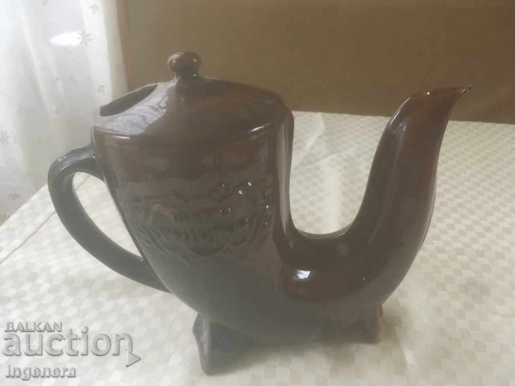 Licitație CERAMICĂ DE TROIAN DIN ANII '70 CANĂ MARE RITON